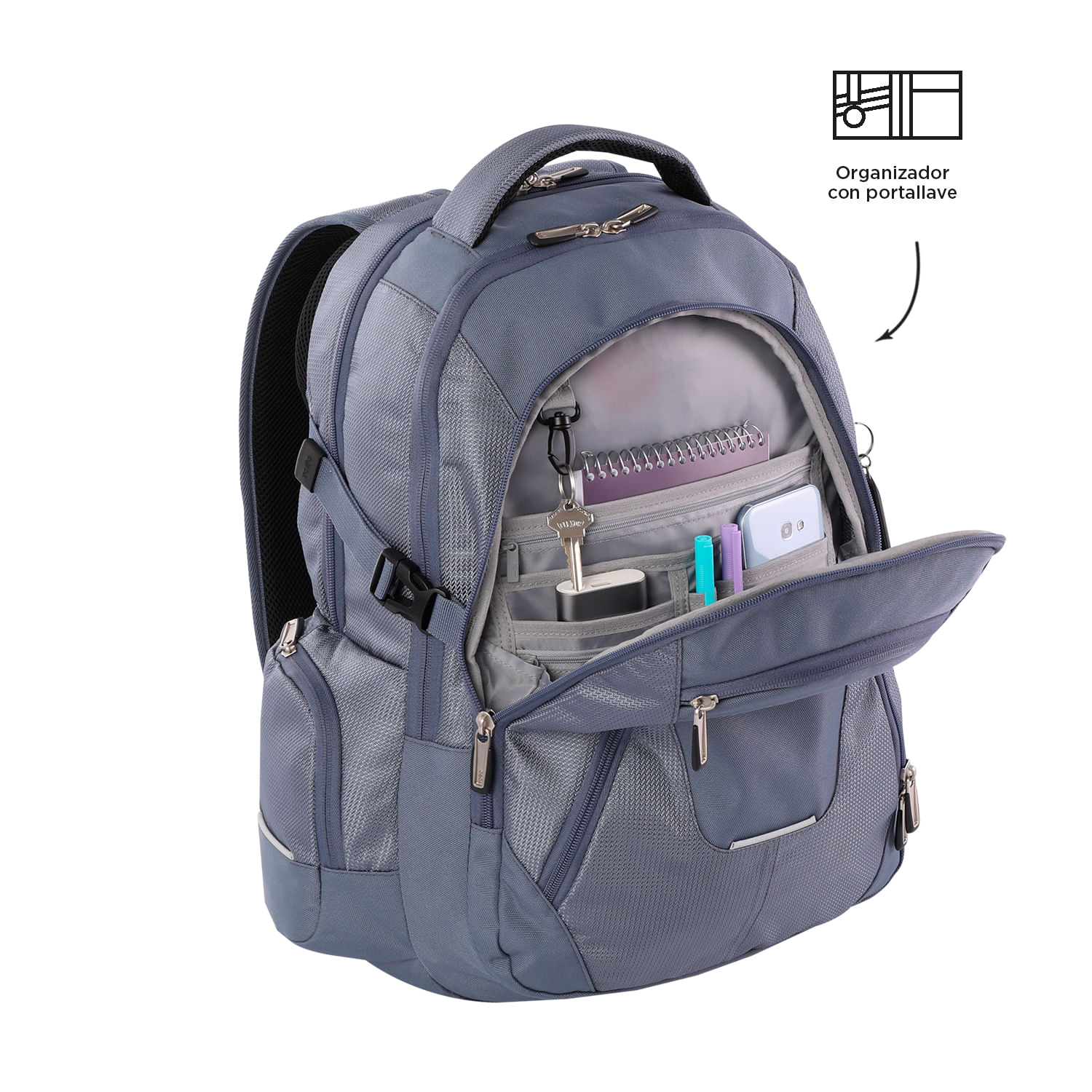 Morral Totto Polixan 2.0 Táctico Porta PC 15.4" - Imagen 4