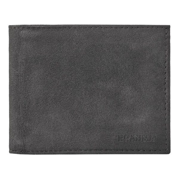 Billetera Brahma En Cuero Nobuck Con Bloqueo Rfid